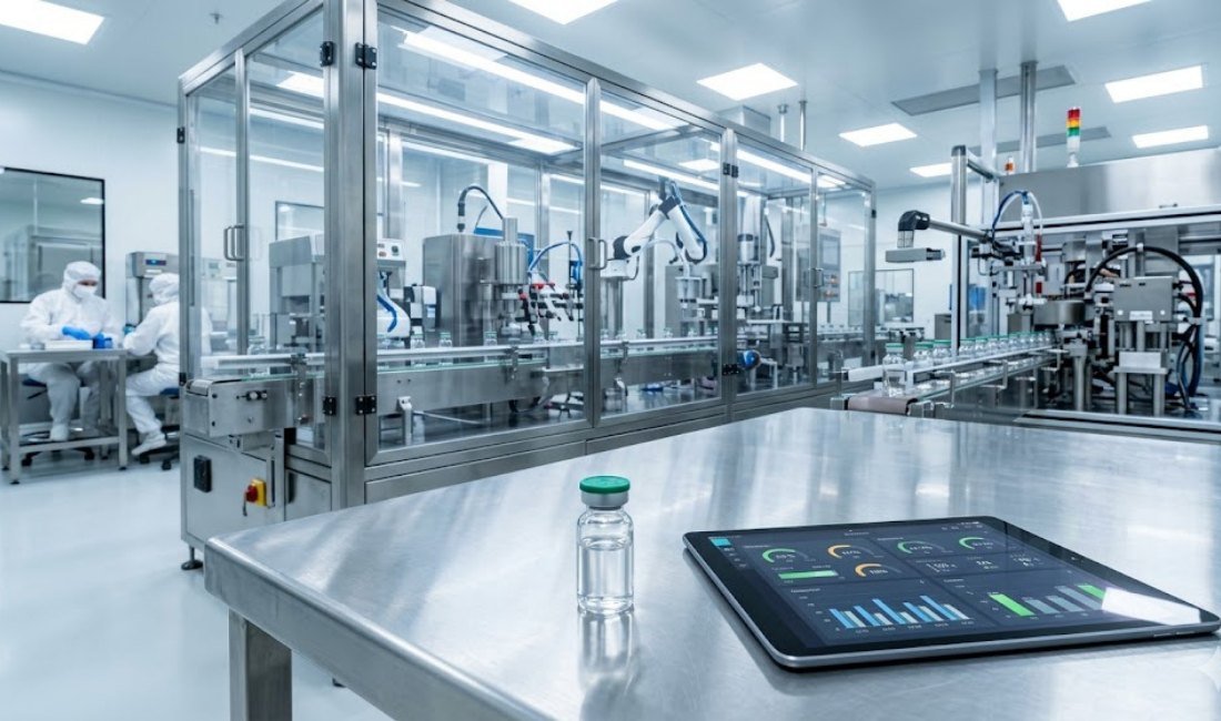 Digital quality monitoring in a pharmaceutical cleanroom